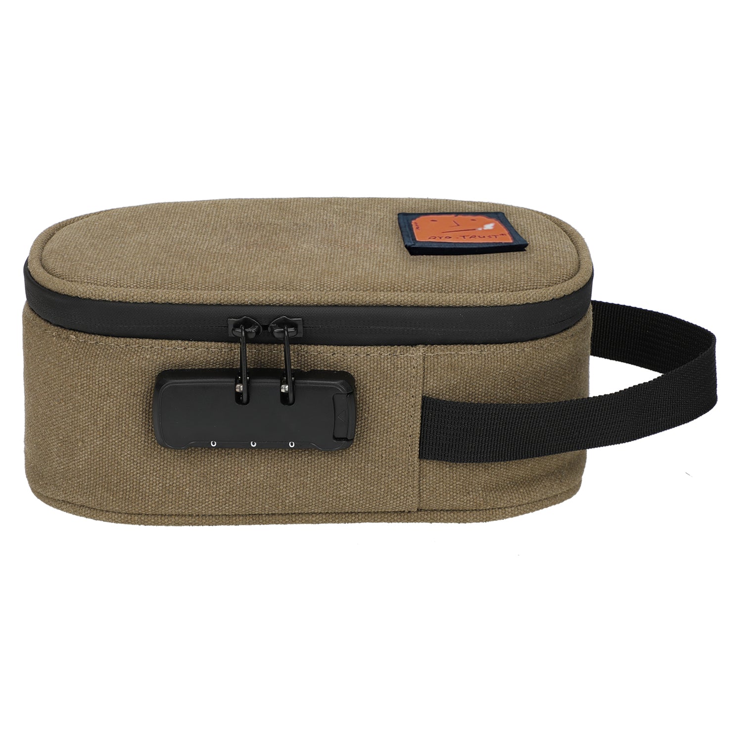 SENSORITE Smell Proof Canvas Bag with 3-digit Password Lock & 2 Removable Padded Dividers - Sensorite